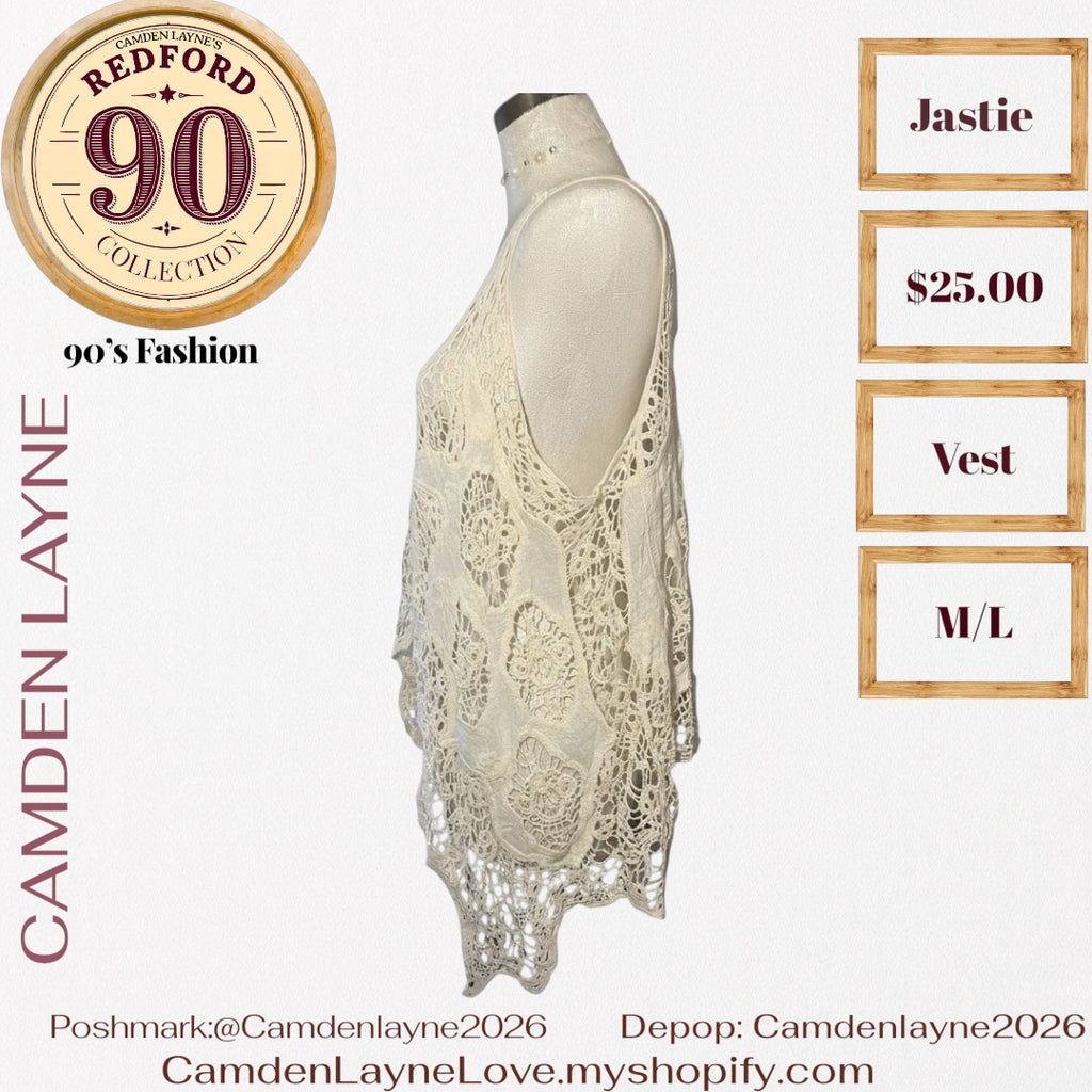 Jastie Bohemian Crochet Vest