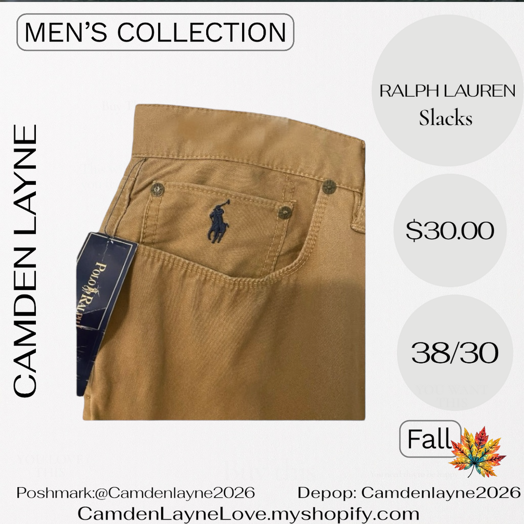 Ralph Lauren 38/30 Tan Slacks