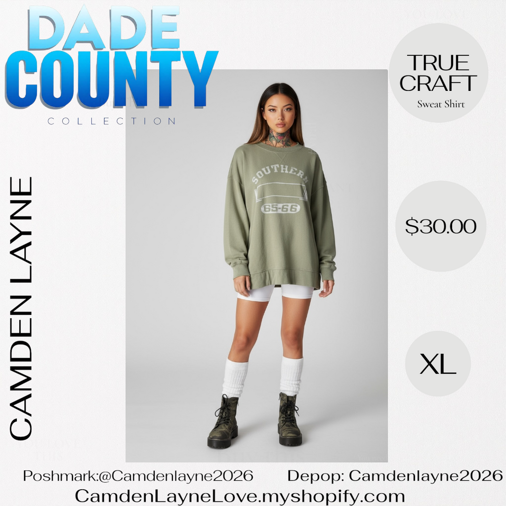 True Craft Southern Olive Green Sweatshirt