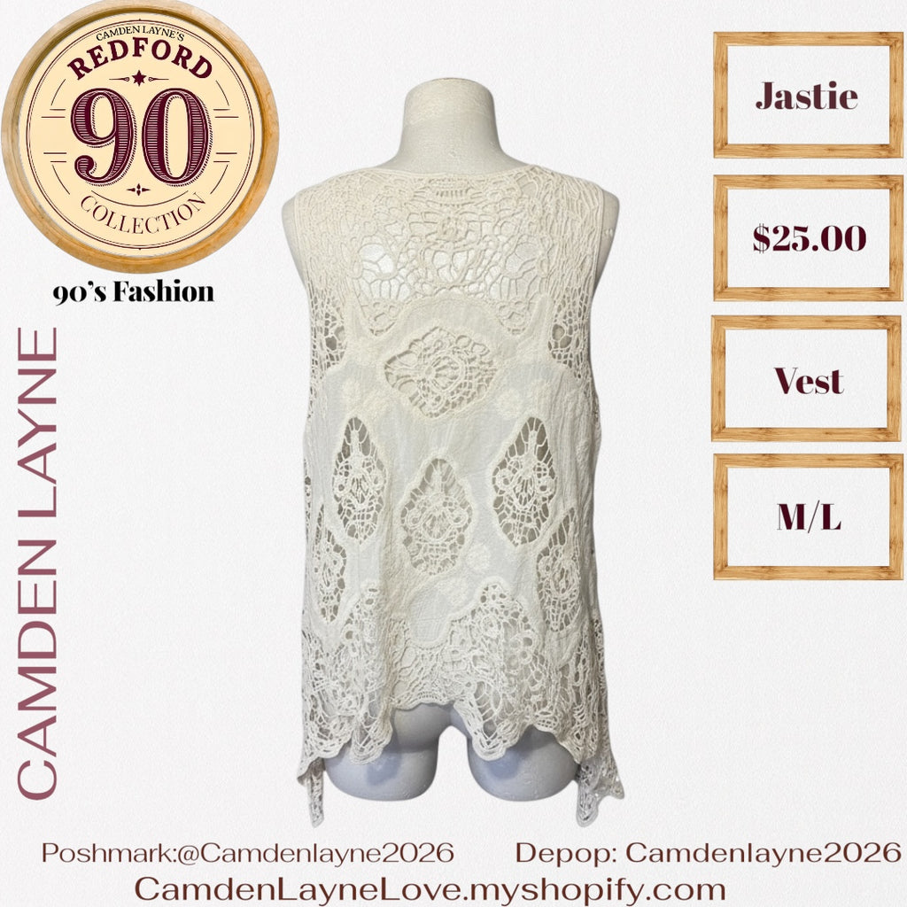 Jastie Bohemian Crochet Vest