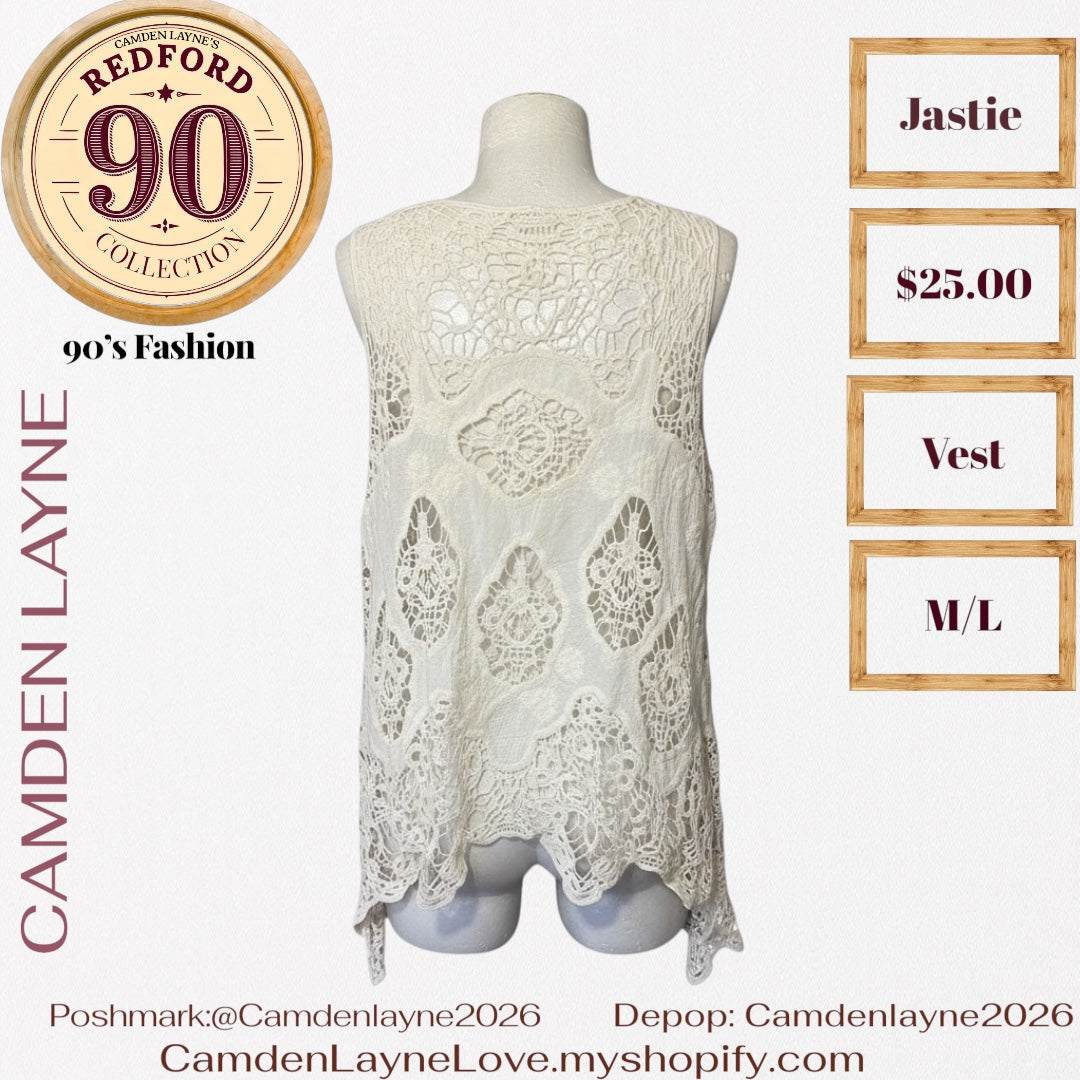 Jastie Bohemian Crochet Vest
