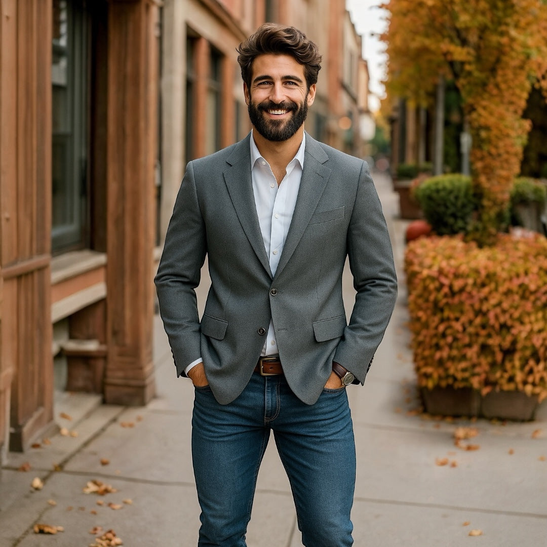 JC Penny Comfort Blazer Grey