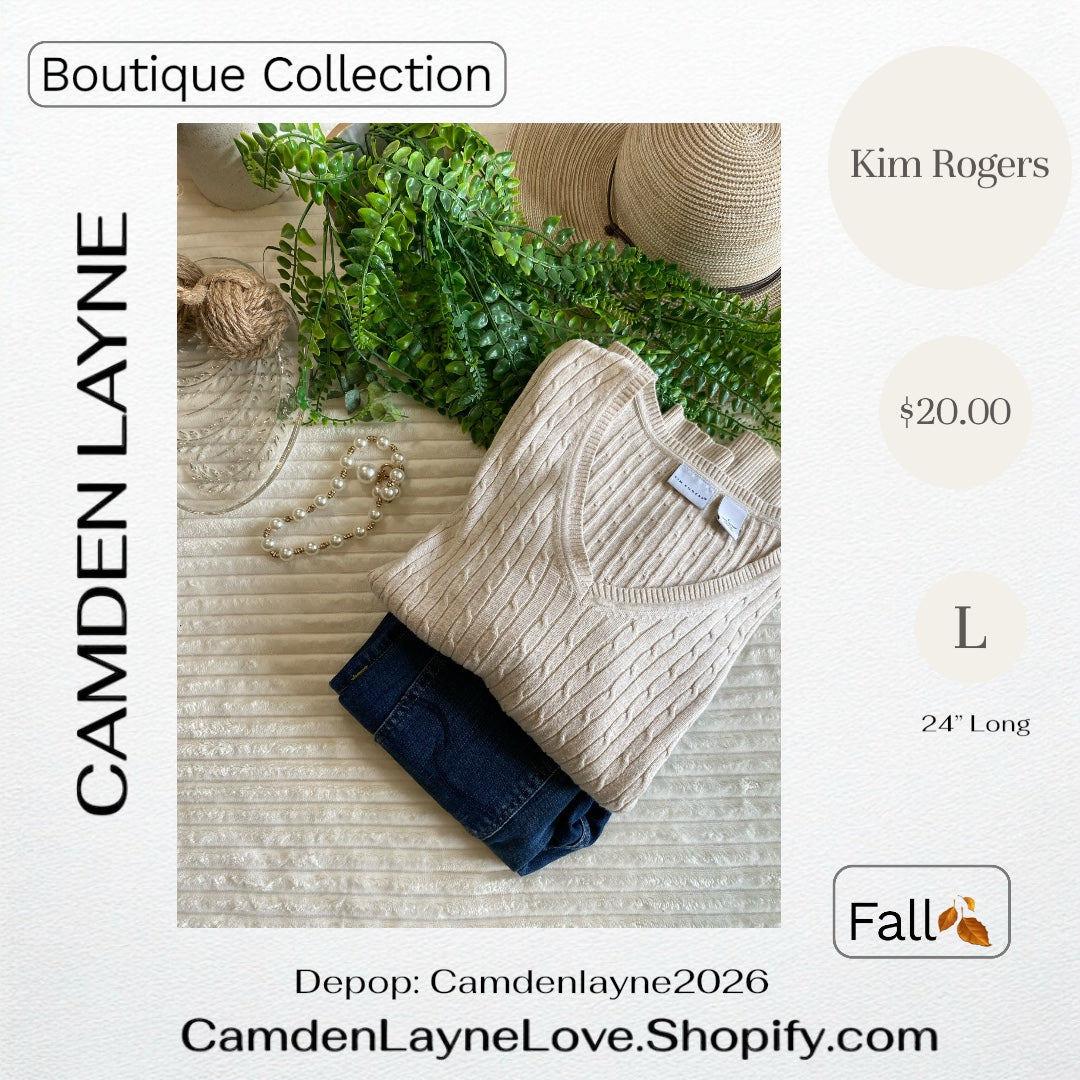 Kim Rogers Large Cable Knit