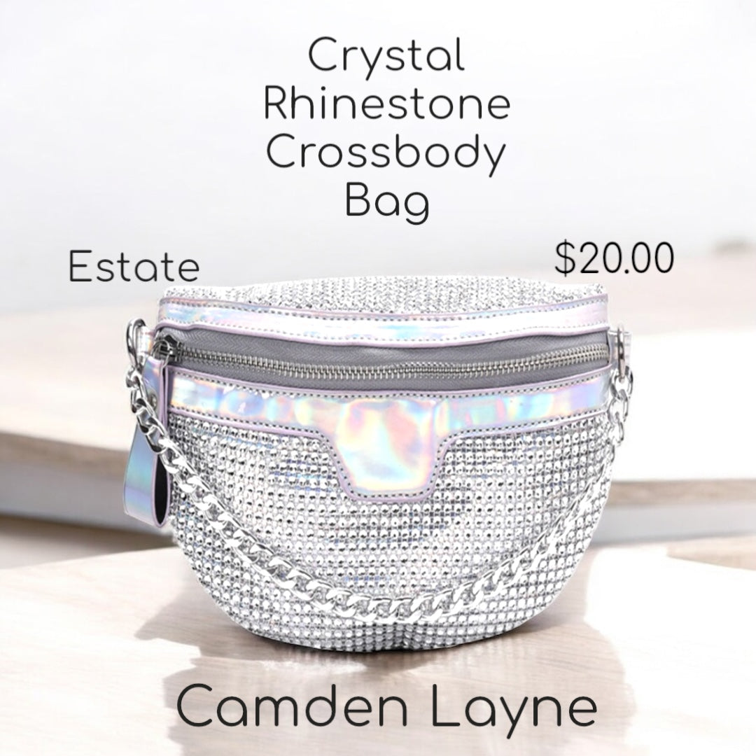 Crystal Rhinestone Cross Body Bag - Camden Layne