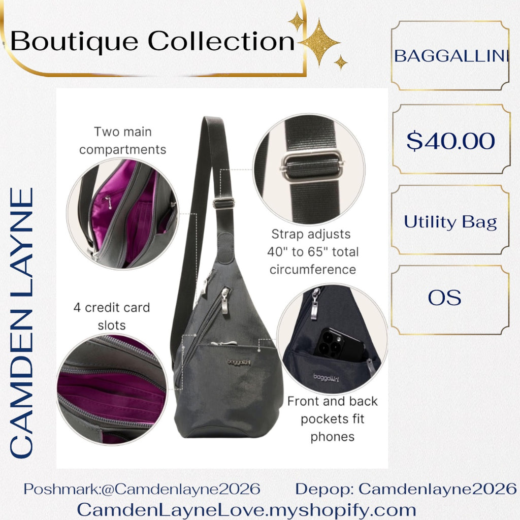 Baggallini Mini Sling Crossbody Bag Backpack