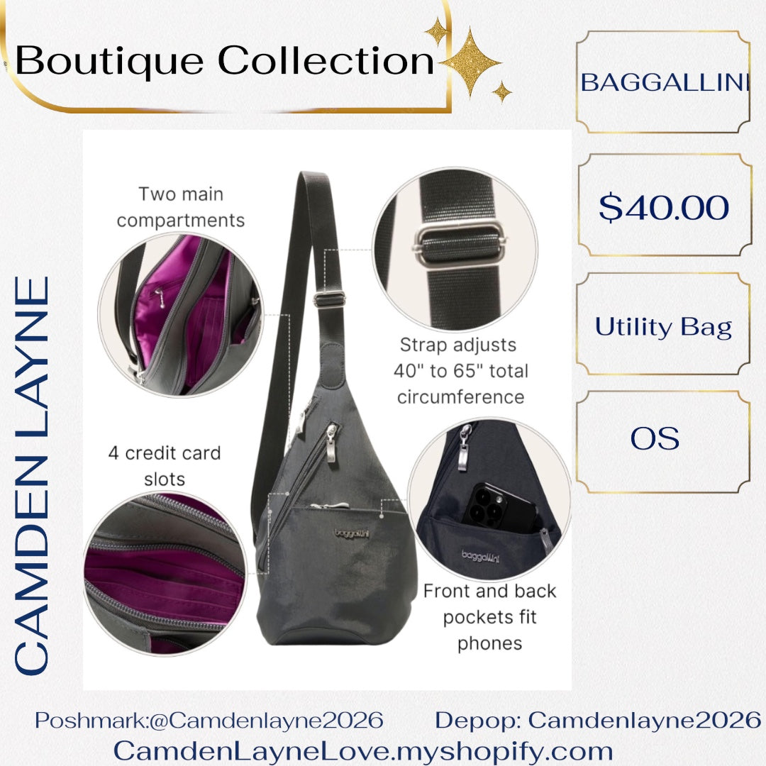 Baggallini Mini Sling Crossbody Bag Backpack