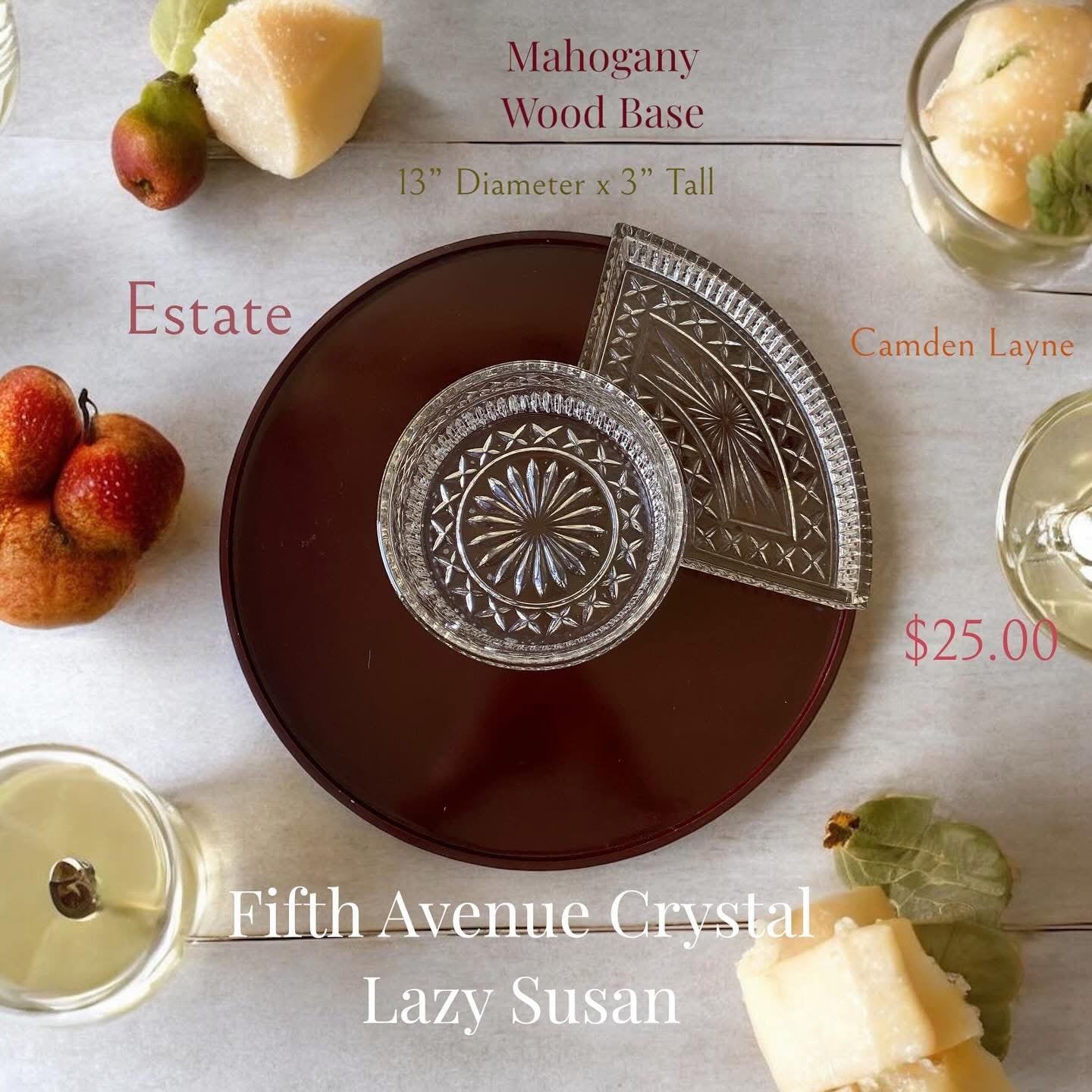 Fifth Avenue Crystal Lazy Suzan - Camden Layne