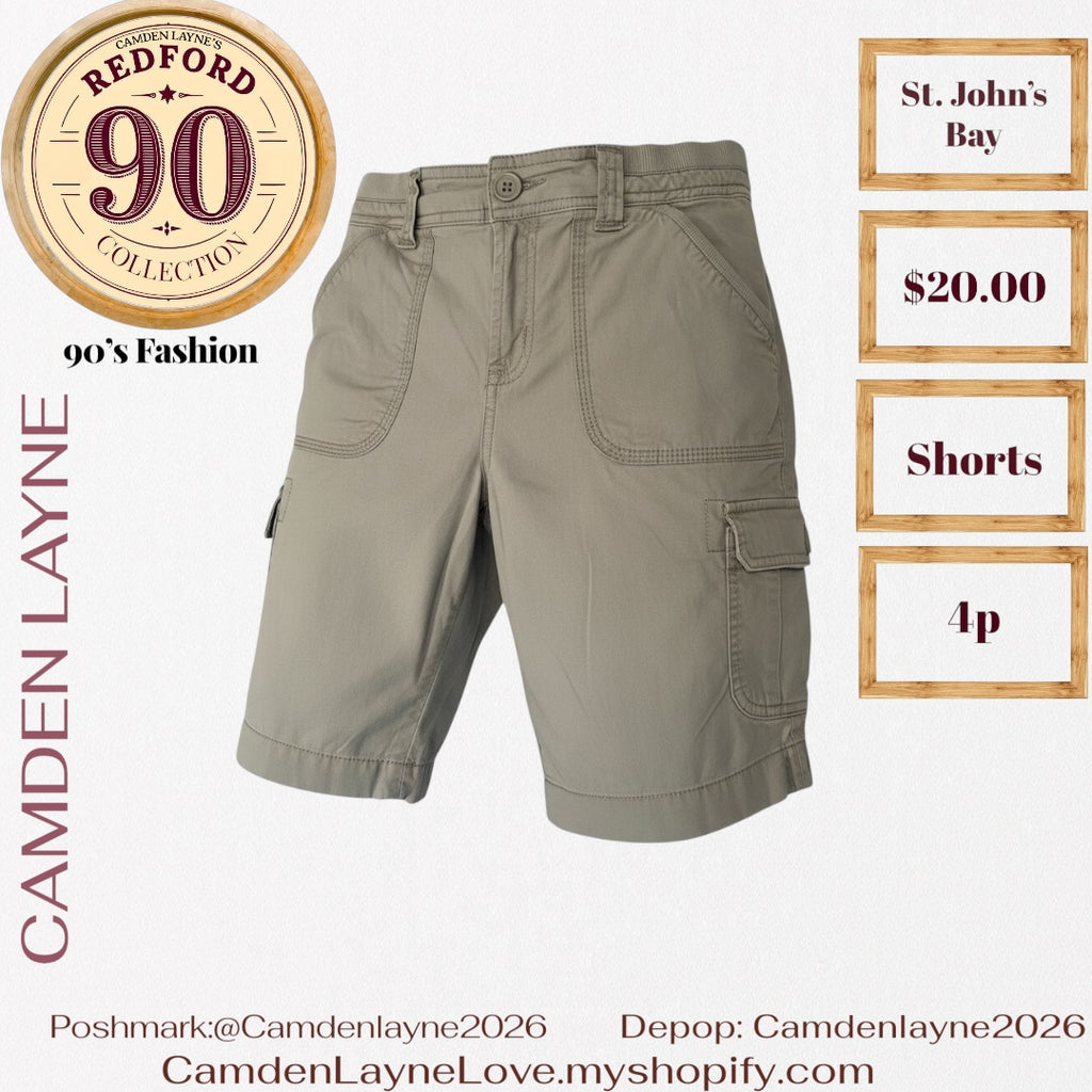At. John’s Bay Gray Cargo Shorts