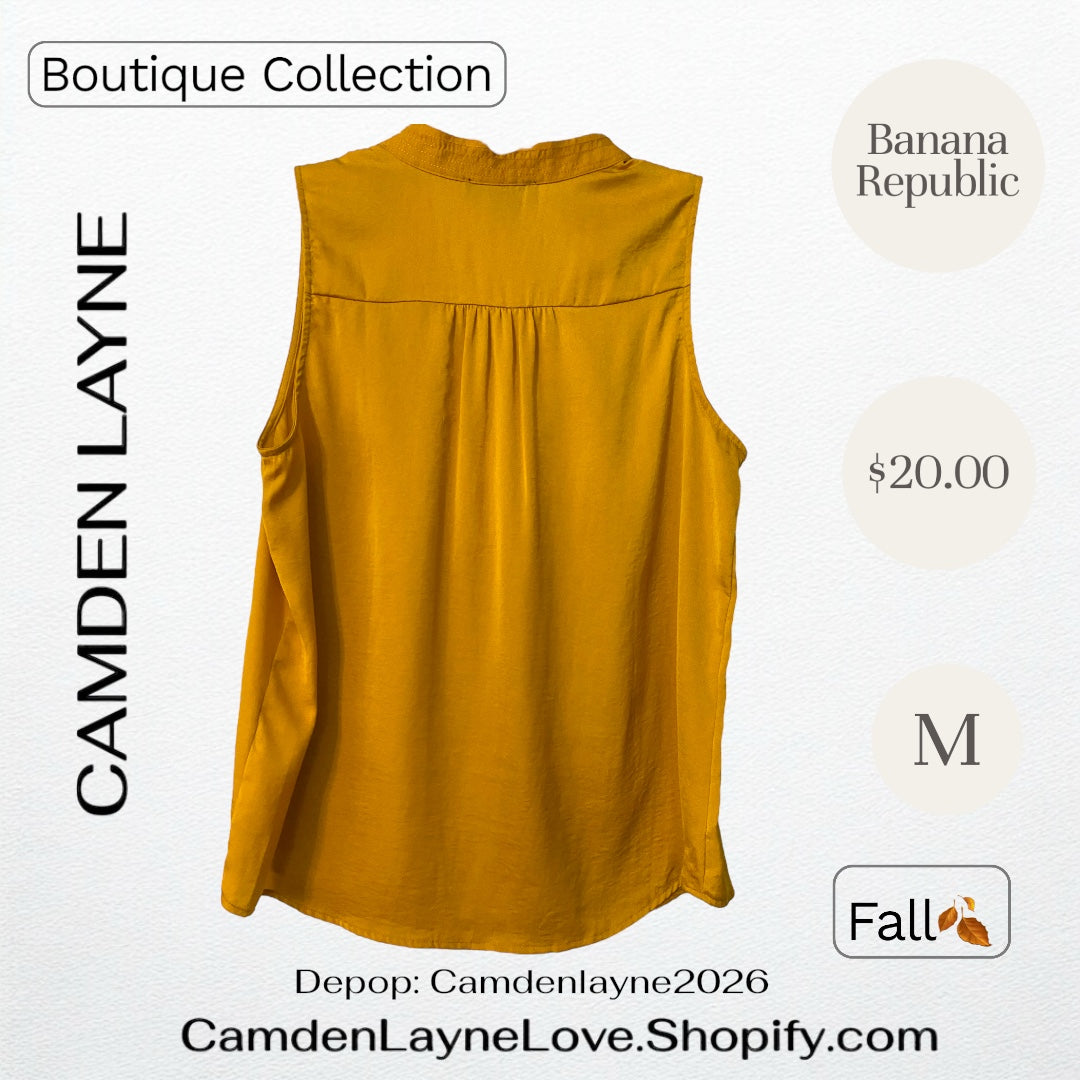 Banana Republic Mustard Blouse