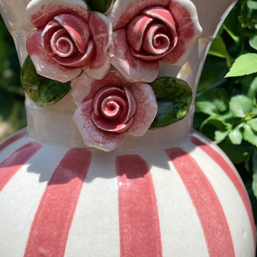 Hand Crafted Pink & White Vase - Camden Layne
