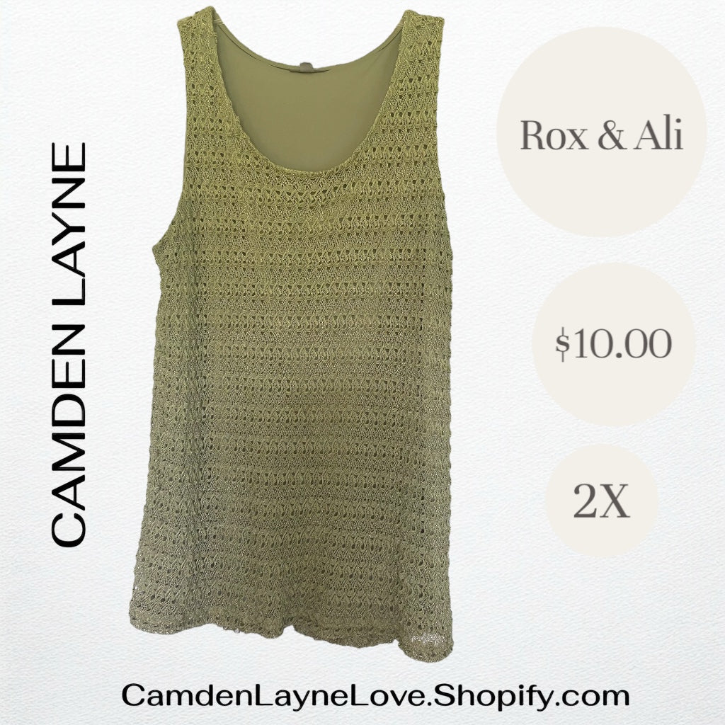 Rox & Ali Green Woven Top