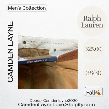 Ralph Lauren 38/30 Tan Slacks