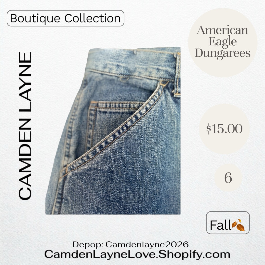 Vintage American Eagle Dungarees 6