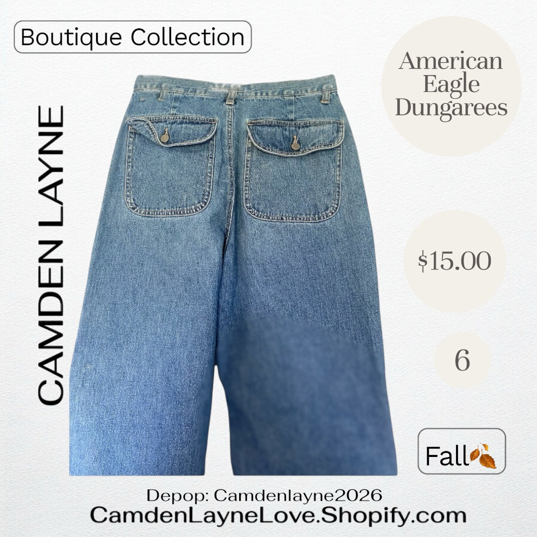 Vintage American Eagle Dungarees 6