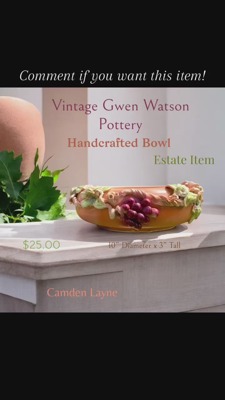 Vintage Gwen Watson Pottery