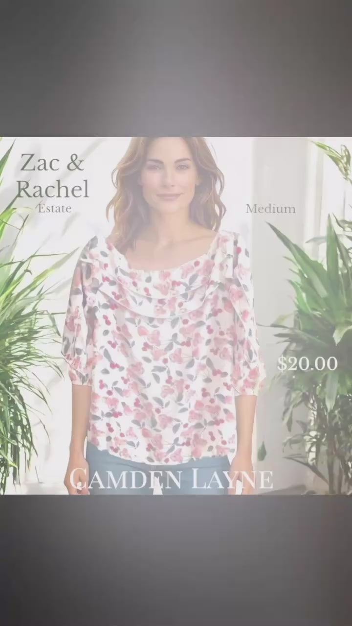 Cherries & Wine Blouse