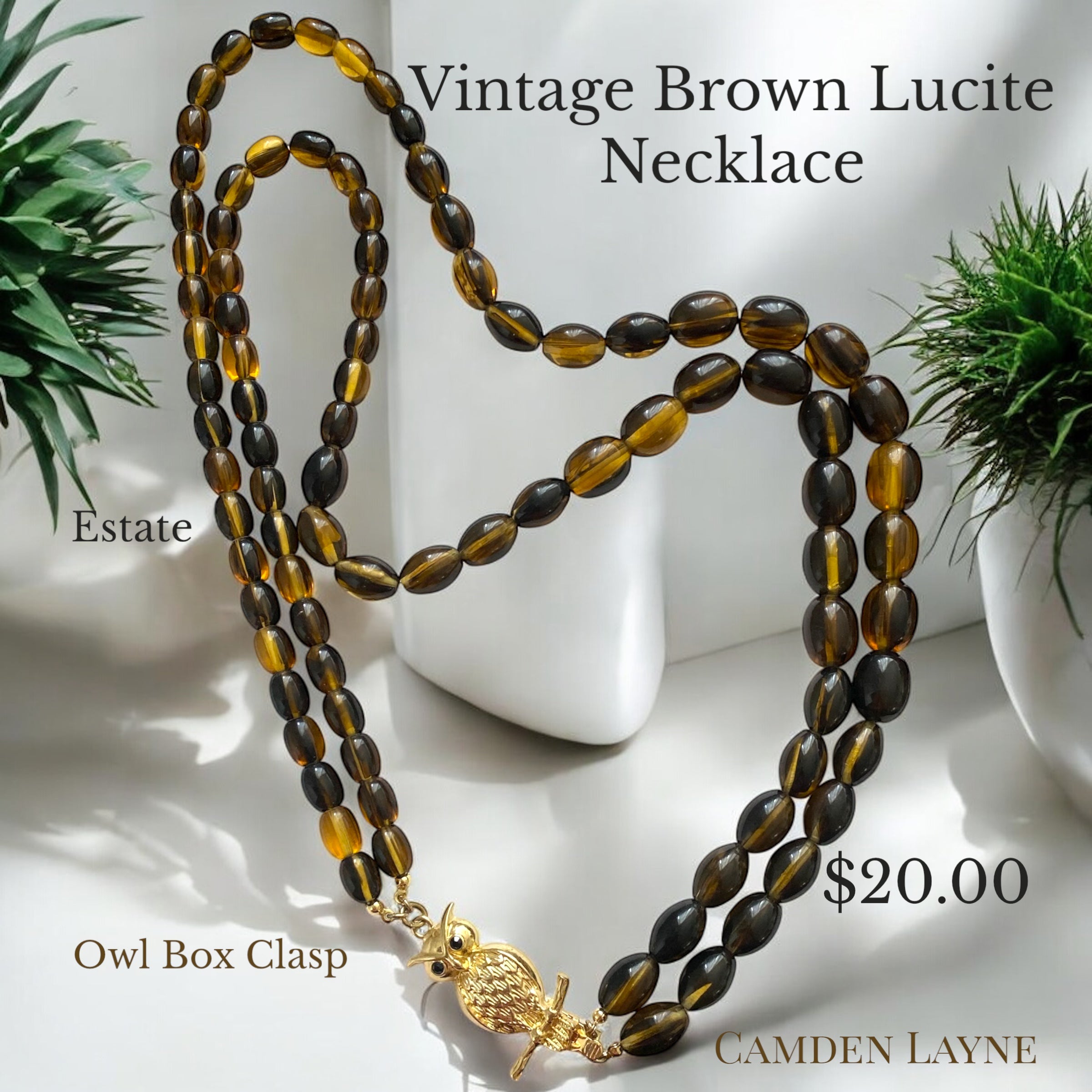 Vintage Lucite Necklace