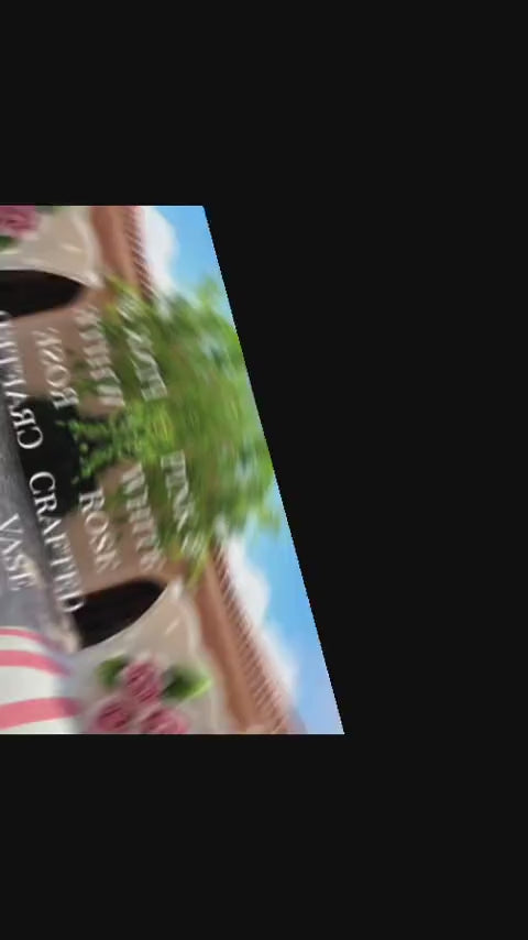 Hand Crafted Pink & White Vase