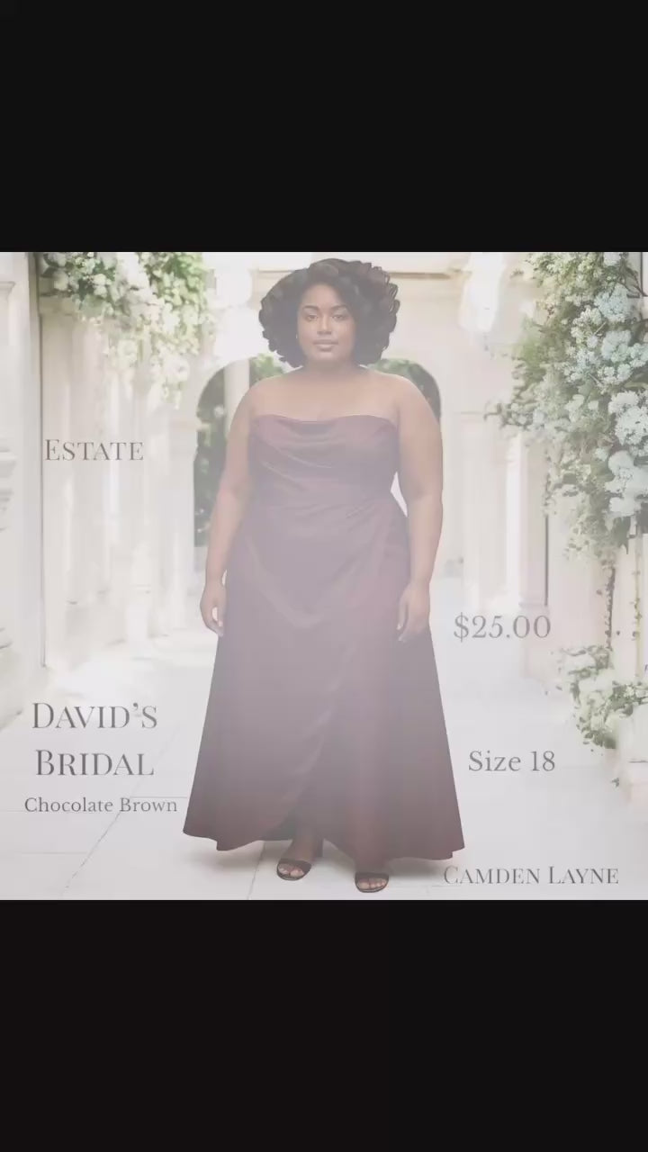 Chocolate Brown Davids BridalFormal Gown
